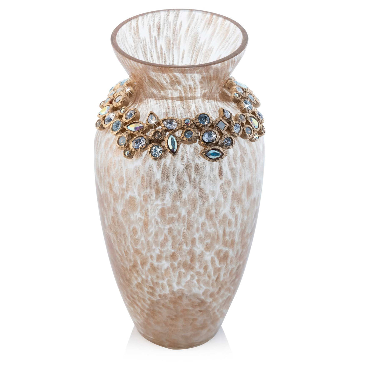 Jay Strongwater Norah Bejeweled Vase - Opal, alternate view