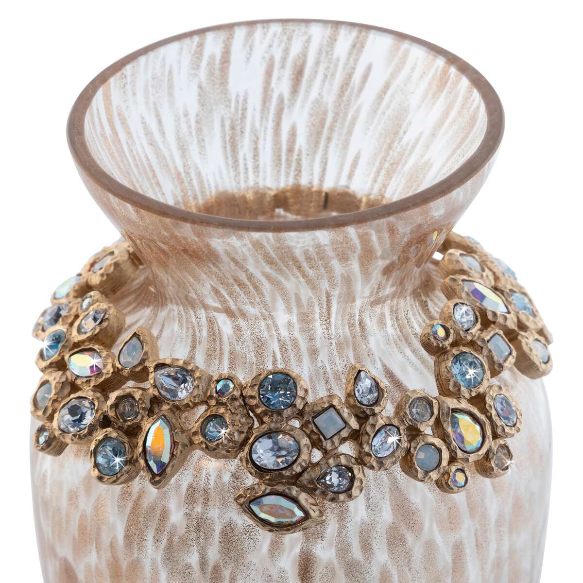 Jay Strongwater Norah Bejeweled Vase - Opal, alternate view