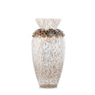 Jay Strongwater Norah Bejeweled Vase - Peacock