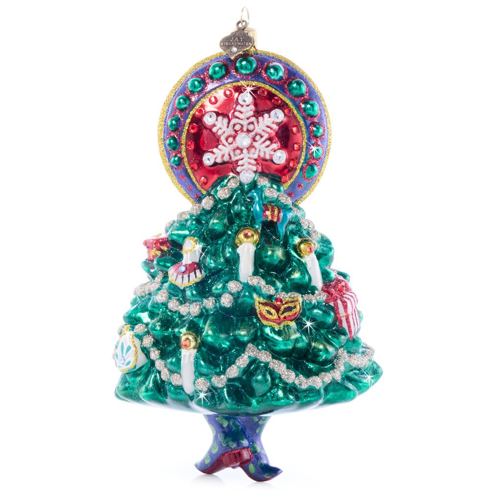 Jay Strongwater Nouveau Christmas Glass Ornament, alternate view