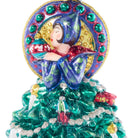 Jay Strongwater Nouveau Christmas Glass Ornament, detail view