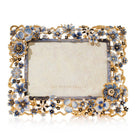 Jay Strongwater Ophelia Cluster Floral 5" X 7" Frame - Delft Garden, alternate view