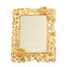 Jay Strongwater Ophelia Cluster Floral 5"x7" Frame - Gold