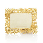 Jay Strongwater Ophelia Cluster Floral 5"x7" Frame - Gold, alternate view