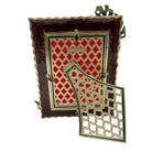 Jay Strongwater Orion Leopard Print and Palm Leaf 5" X 7" Frame, alternate view