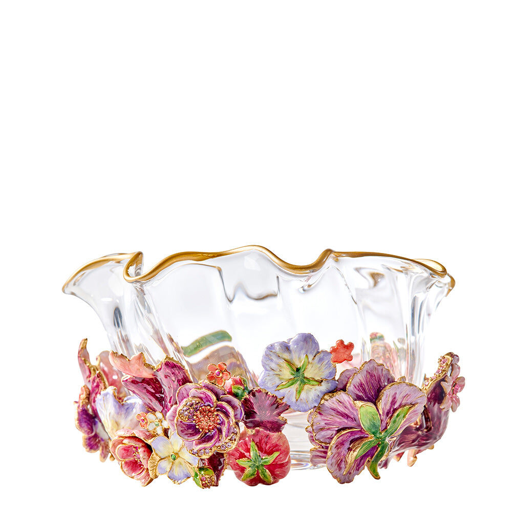Jay Strongwater Paisley Small Ruffle Flower Bowl