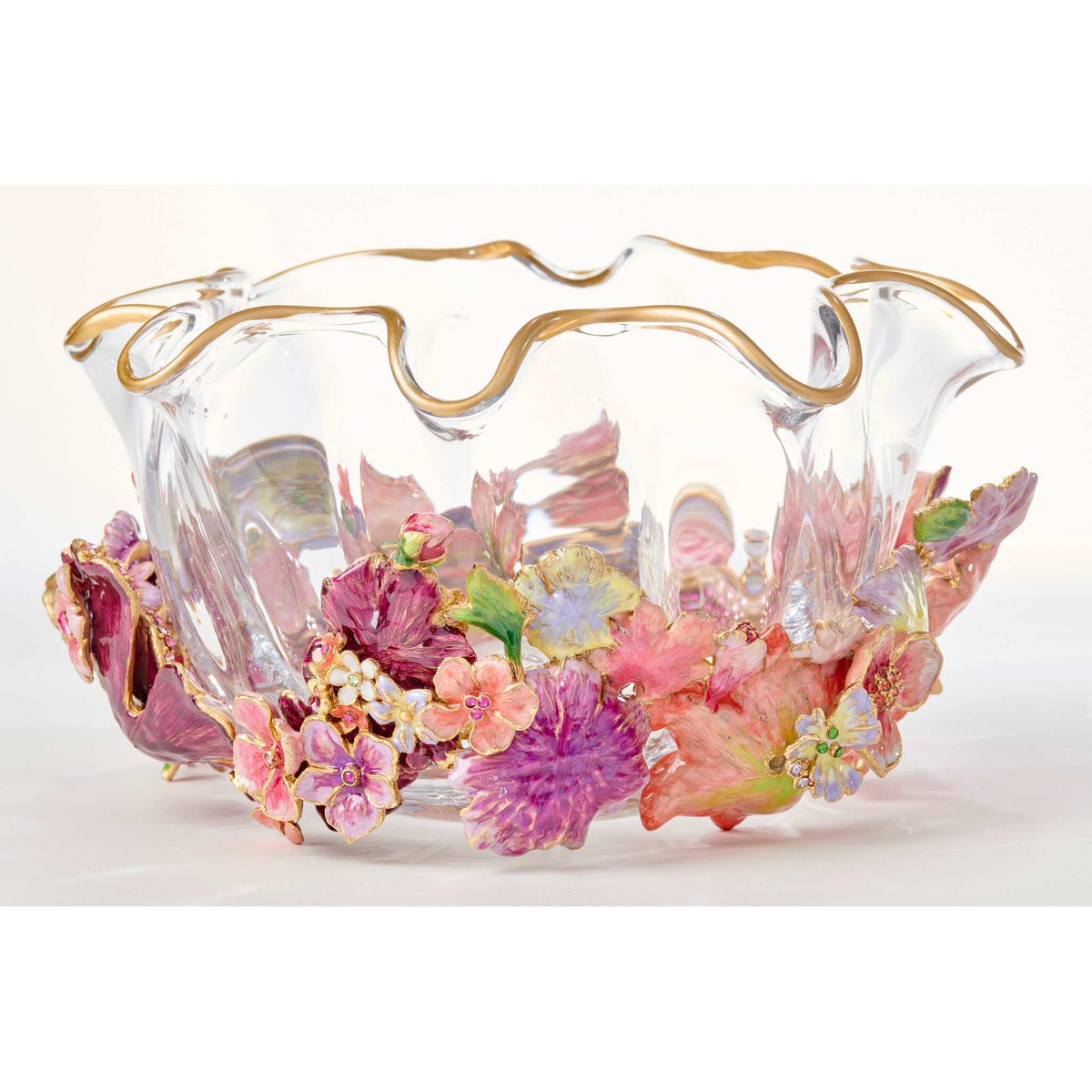 Jay Strongwater Paisley Small Ruffle Flower Bowl, alternate view