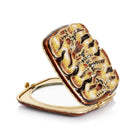 Jay Strongwater Pavel Tiger Striped Compact Handheld Mirror, alternate view