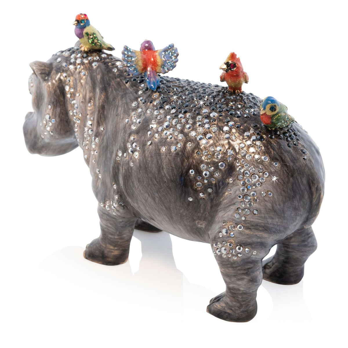 Jay Strongwater Penny Hippo Objet Figurine, alternate view