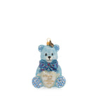 Jay Strongwater Personalized Baby's First Christmas Teddy Glass Ornament - Blue