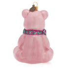 Jay Strongwater Personalized Baby's First Christmas Teddy Glass Ornament - Pink, alternate view