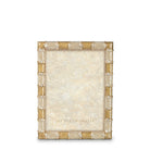Jay Strongwater Pierce Striped 5" X 7" Frame - Golden