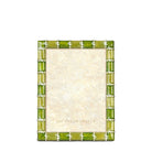 Jay Strongwater Pierce Striped 5" X 7" Frame - Leaf Green