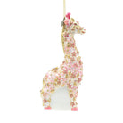 Jay Strongwater Pink Floral Giraffe Ornament, alternate view