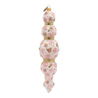 Jay Strongwater Pink Floral Icicle Ornament, alternate view