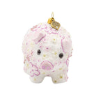 Jay Strongwater Pink Floral Piggy Ornament, alternate view