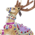 Jay Strongwater Prancer Glass Ornament, detail view