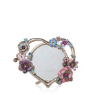 Jay Strongwater Prem 4" Round Heart Bouquet Frame - Flora