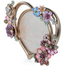 Jay Strongwater Prem 4" Round Heart Bouquet Frame - Flora, alternate view