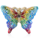 Jay Strongwater Rainbow Butterfly Glass Ornament, alternate view