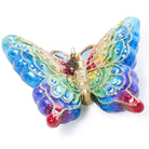 Jay Strongwater Rainbow Butterfly Glass Ornament, alternate view