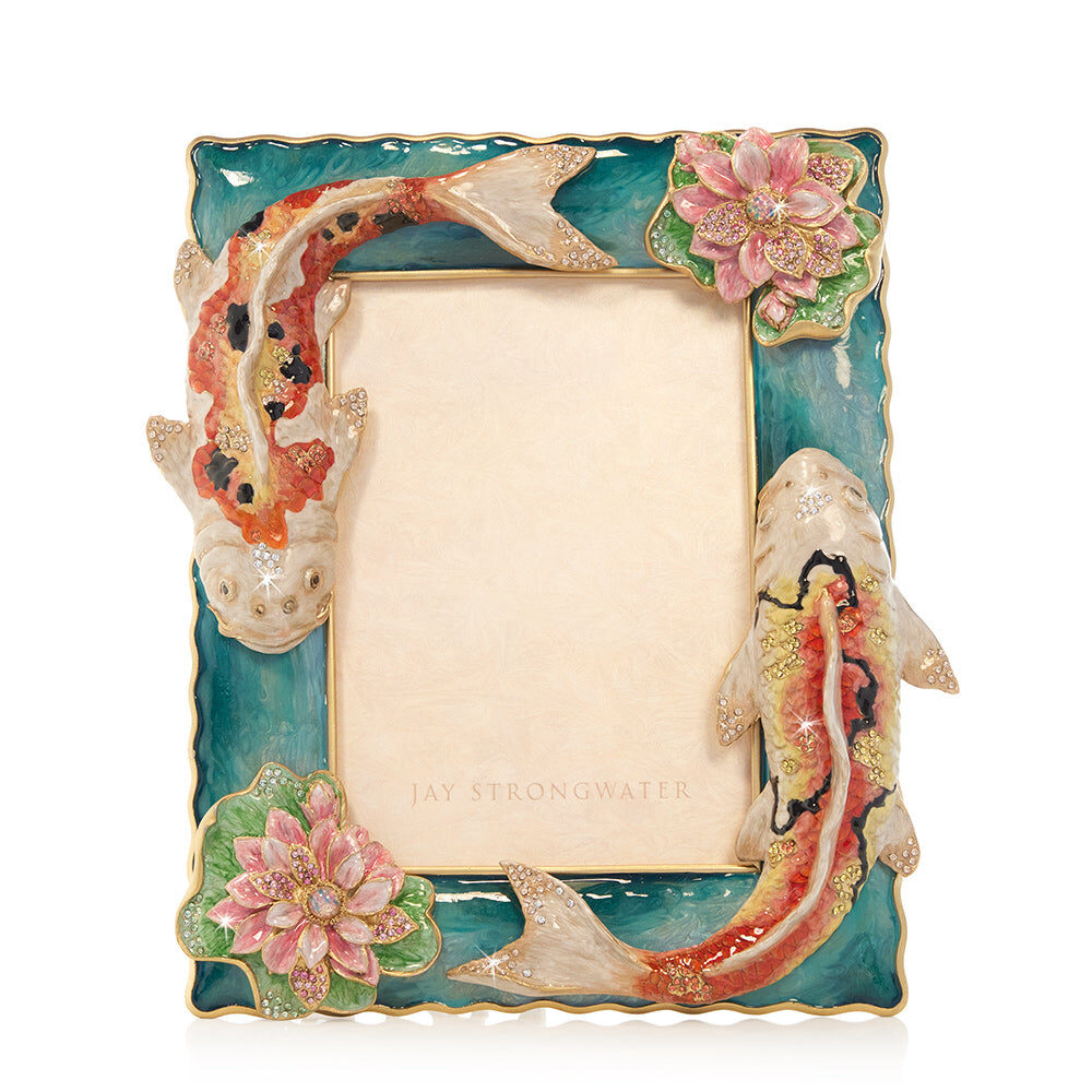 Jay Strongwater River Koi Frame 5" X 7" Frame - Natural