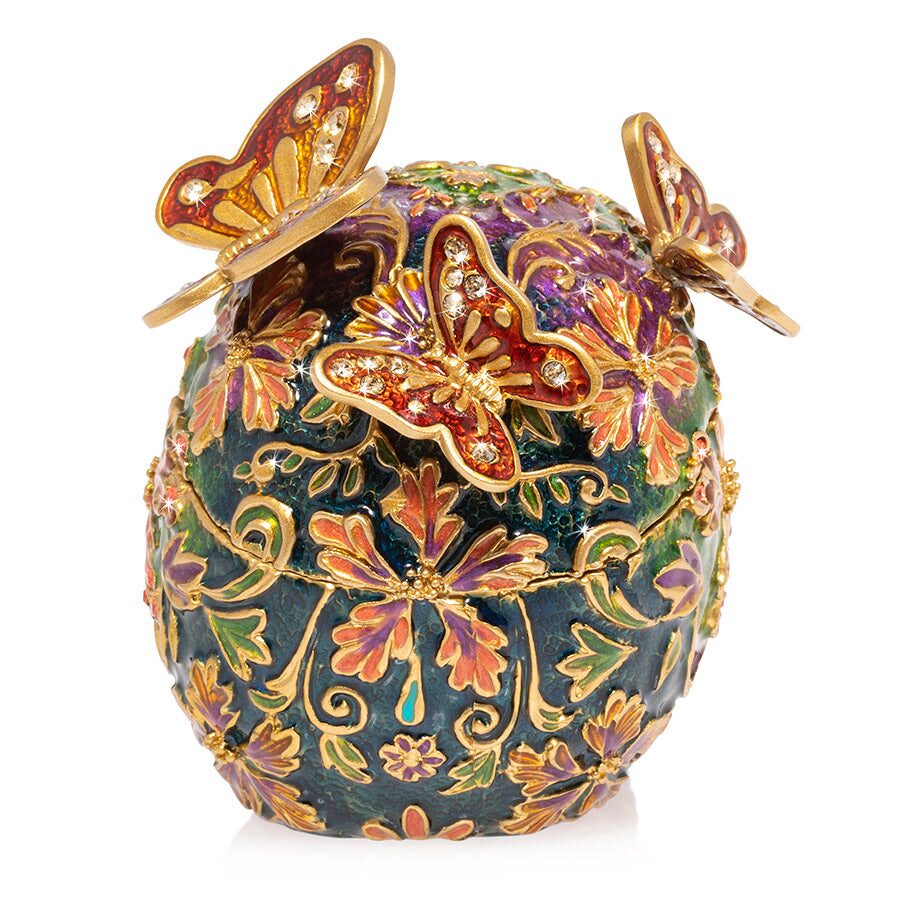 Jay Strongwater Rivera Skull with Butterflies Box, alternate view