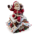 Jay Strongwater Rooftop Santa Music Figure - Jingle Bells Figurine, alternate view