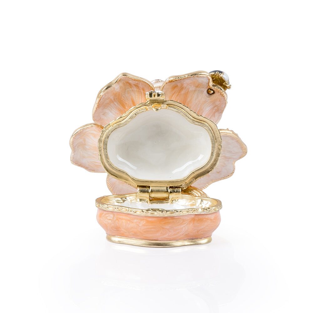 Jay Strongwater Rosalie Rose Box- Boudoir, alternate view