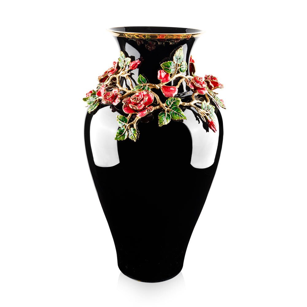 Jay Strongwater Rose Nightbloom Vase, alternate view