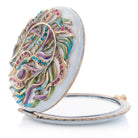 Jay Strongwater Rowan Classic Peacock Compact Handheld Mirror, alternate view