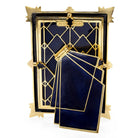 Jay Strongwater Ruth 4 X 6 Art Deco Frame - Delft Garden, alternate view