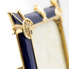 Jay Strongwater Ruth 4 X 6 Art Deco Frame - Delft Garden, detail view