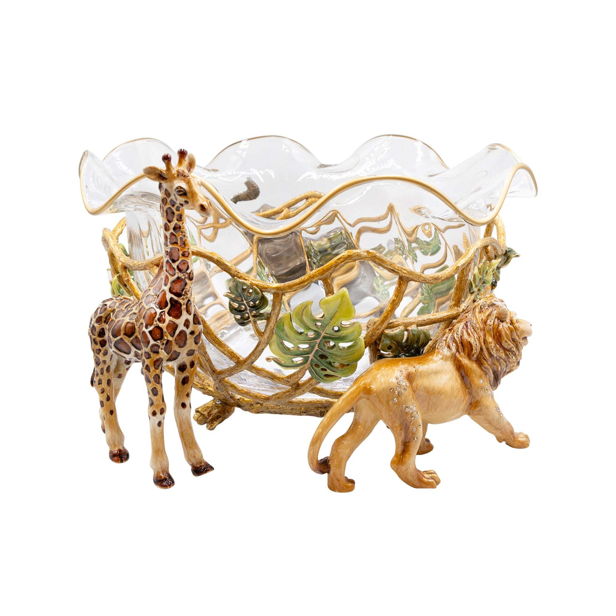 Jay Strongwater Shere Animal Parade Bowl