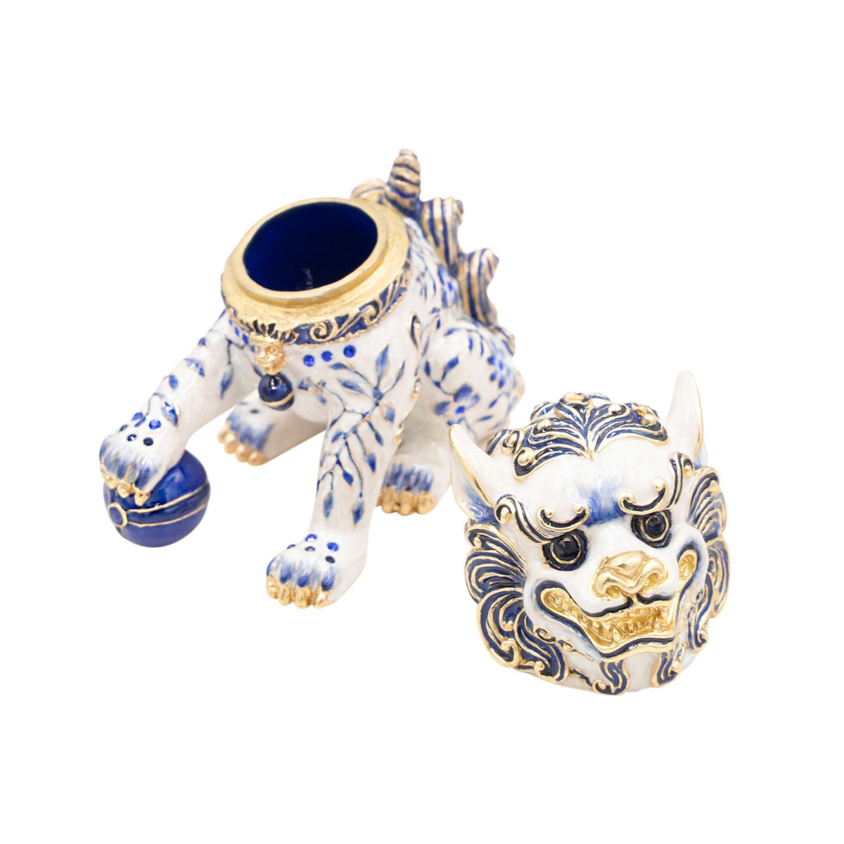 Jay Strongwater Shi Foo Dog Box, alternate view
