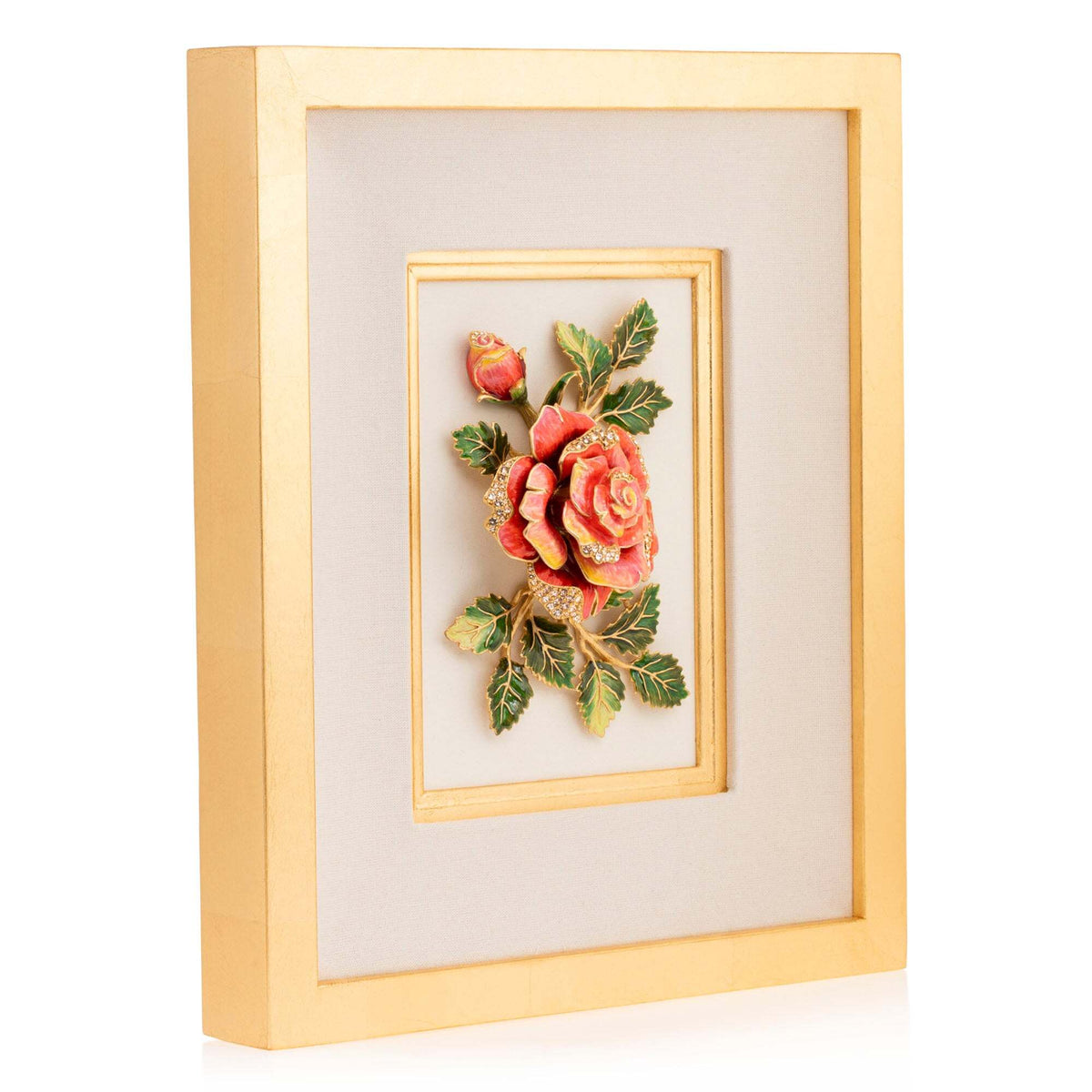 Jay Strongwater Sibylla Rose Wall Art Wall Sculpture, alternate view