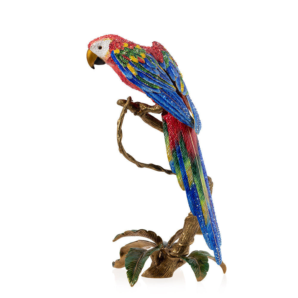 Jay Strongwater Skylar Macaw Figurine