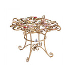 Jay Strongwater Sophia Floral Dining Table, alternate view