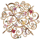 Jay Strongwater Sophia Floral Dining Table, alternate view