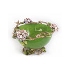 Jay Strongwater Sophie Hydrangea Green Glass Bowl, alternate view