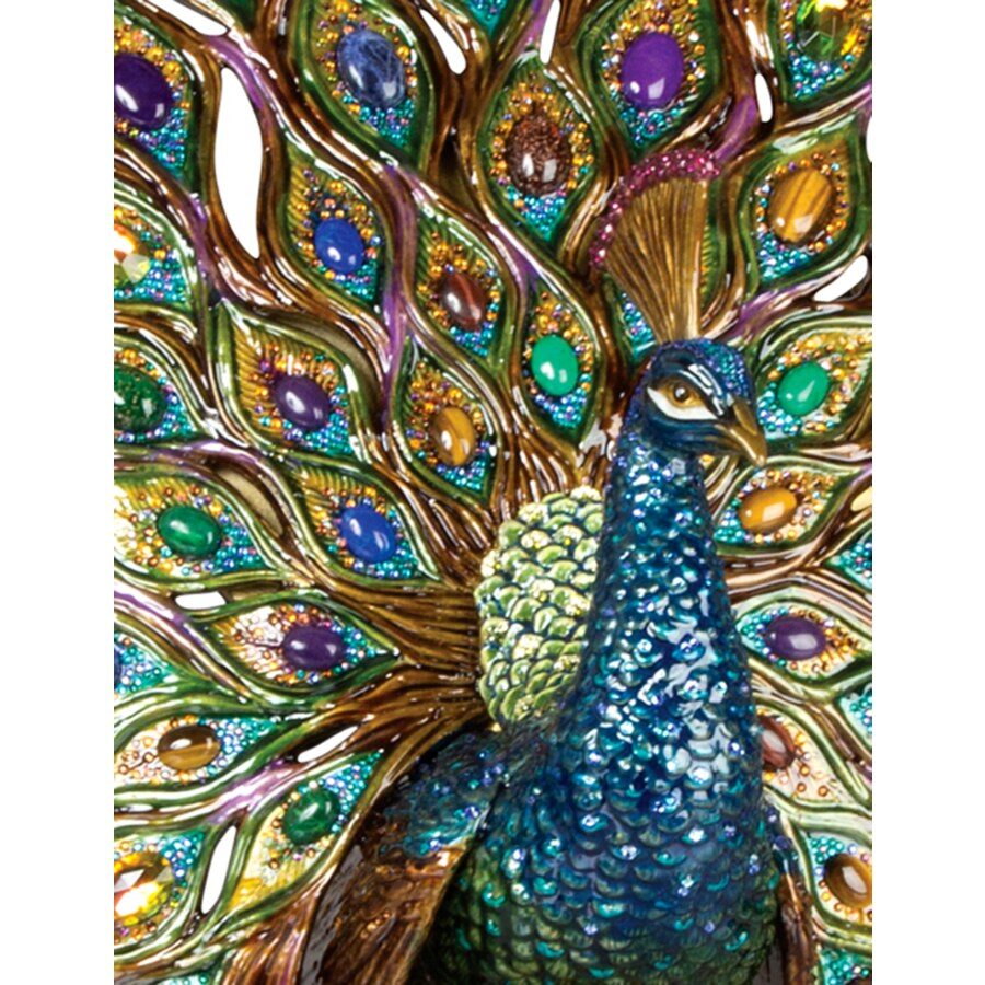 Jay Strongwater Stanton Fan Tail Peacock Figurine, alternate view
