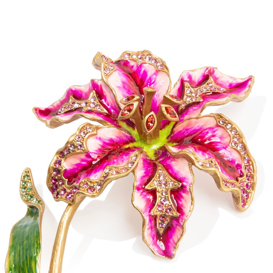 Jay Strongwater Stargazer Lily Objet Figurine, alternate view