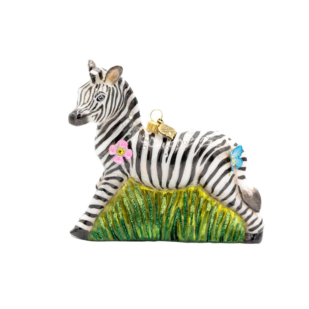 Jay Strongwater Striped Blossom Ornament