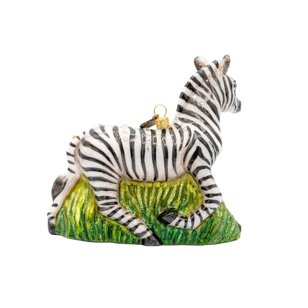 Jay Strongwater Striped Blossom Ornament, alternate view