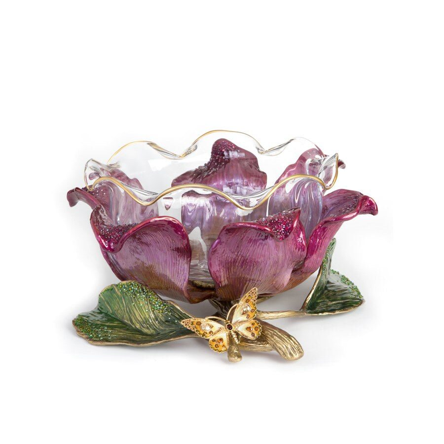 Jay Strongwater Sydney Large Flower Bowl - Bouquet, alternate view