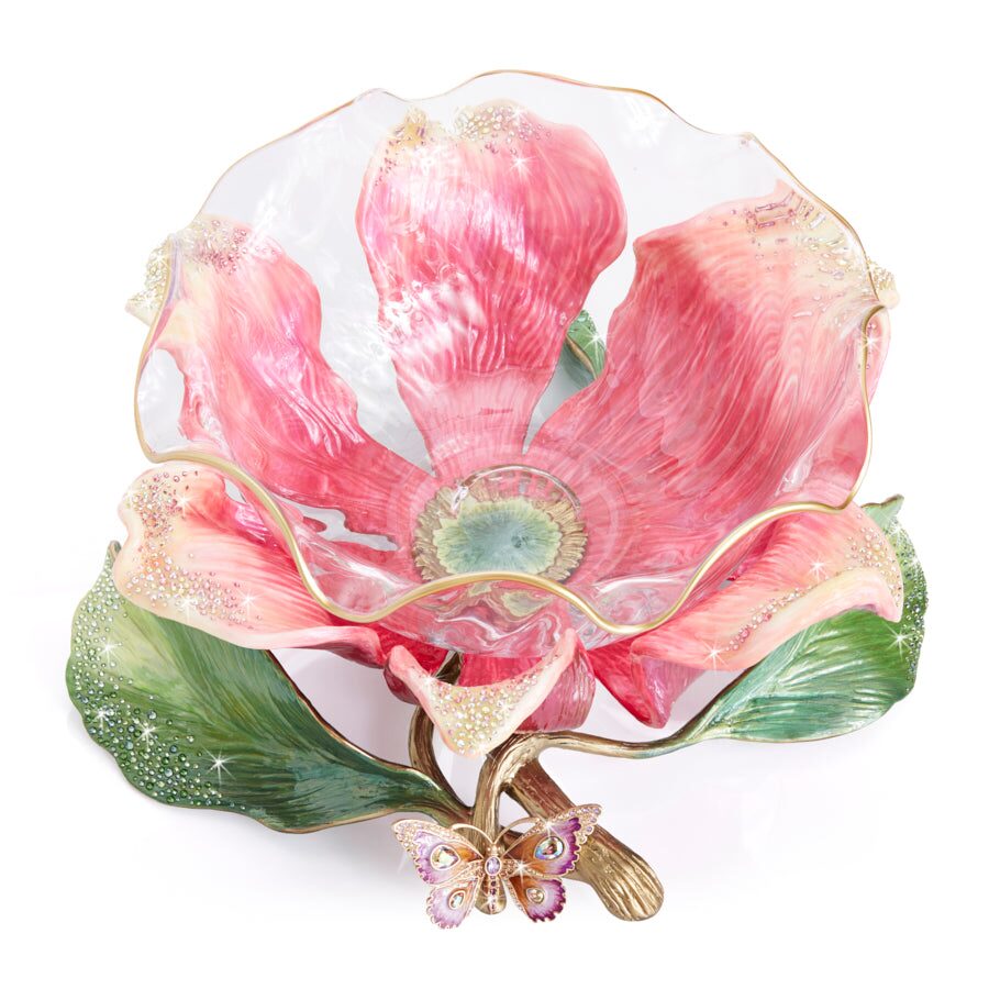 Jay Strongwater Sydney Large Flower Bowl – Flora, alternate view