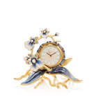 Jay Strongwater Tara Orchid Clock - Delft Garden