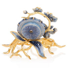 Jay Strongwater Tara Orchid Clock - Delft Garden, alternate view