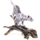 Jay Strongwater Terron Snow Leopard Descending Branch Figurine, alternate view
