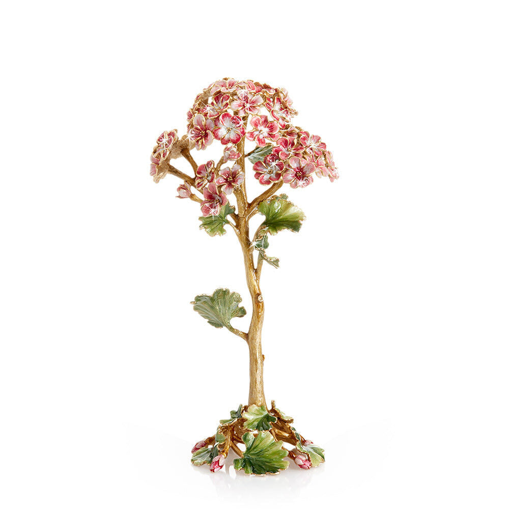 Jay Strongwater Thea Geranium Flower Objet Figurine